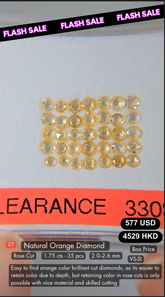Natural Orange Diamond Deal (1.75 cts)